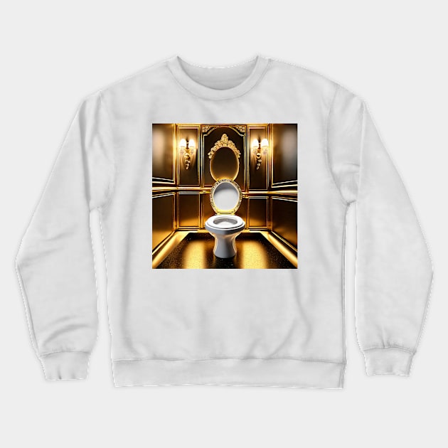 Toilet in a rich environment Crewneck Sweatshirt by Marccelus